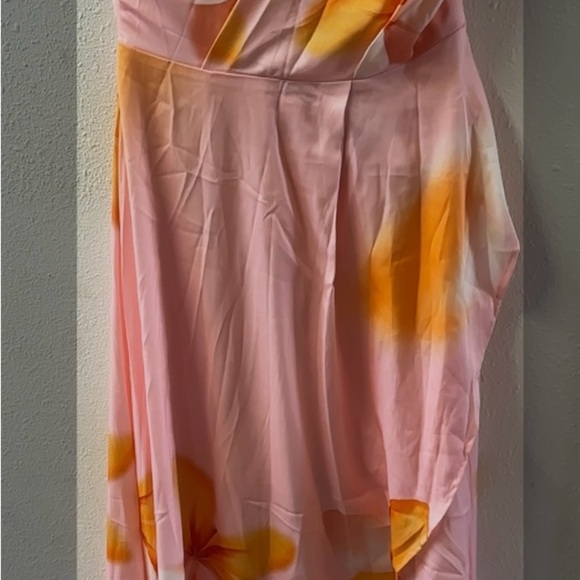 Pink Asymmetrical High-Low Sundress for Wedding Guest - Picture 4 of 4